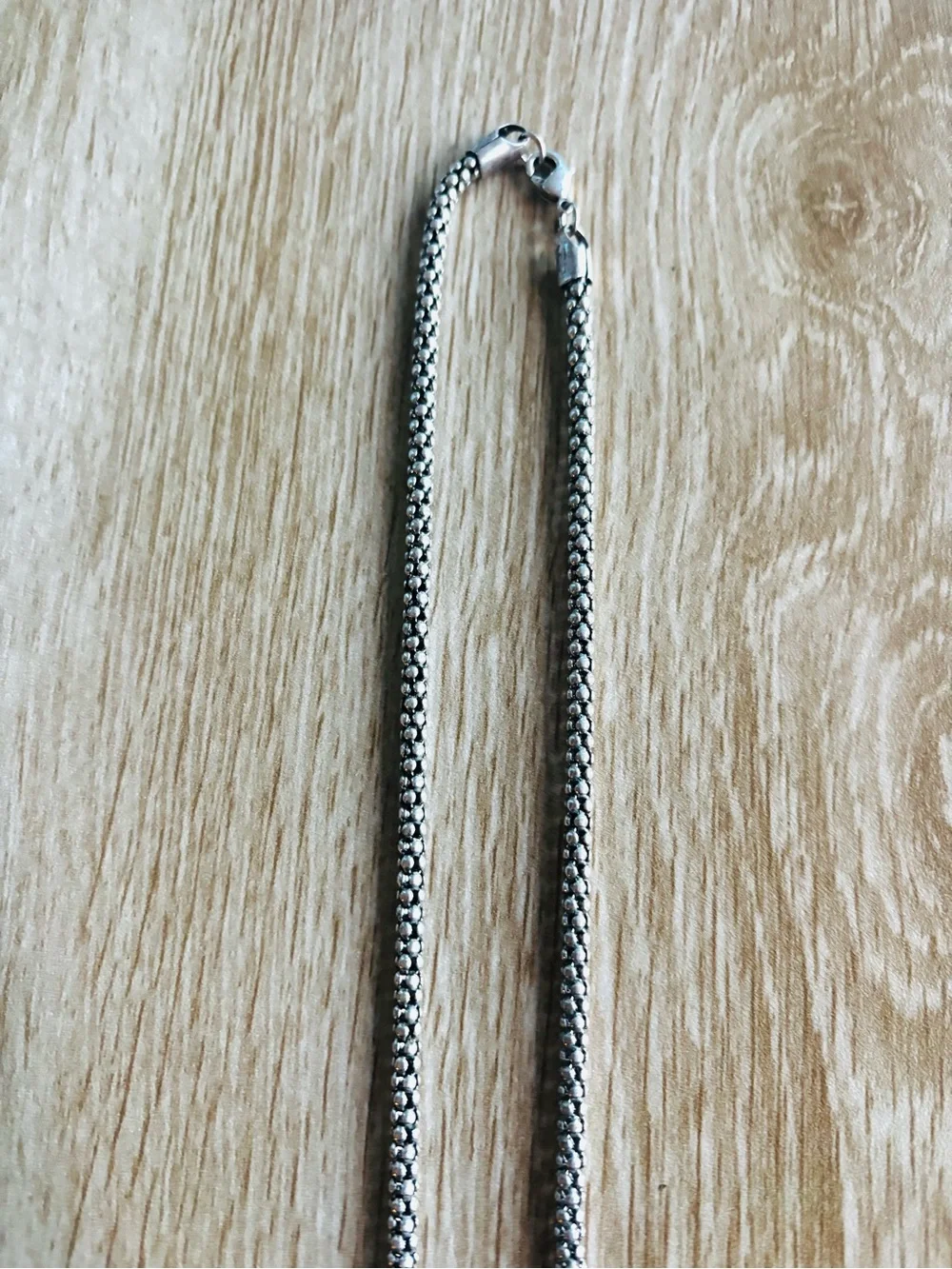 Modern Turquoise Pendant with Serpentine Chain